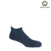 Peper Harow - Made In England Blue Organic Men's Trainer Sport Socks – Navy