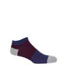 Peper Harow - Made In England Blue Oxford Stripe Men's Trainer Socks – Navy