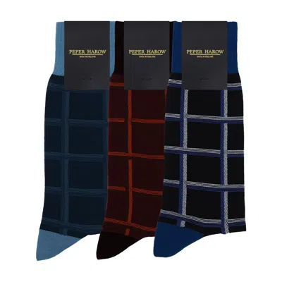 Peper Harow - Made In England Check Men's Bundle – Classic In Black/blue/eed