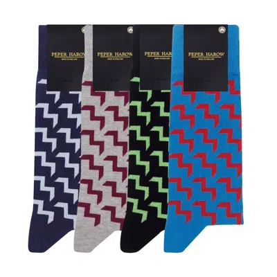 Peper Harow - Made In England Chelsea Men's Socks Bundle In Blue