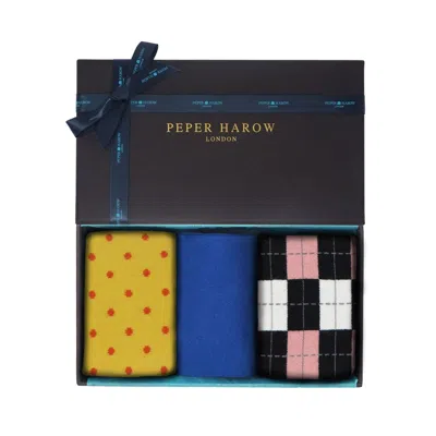Peper Harow - Made In England Chill Men Gift Box In Blue/pink