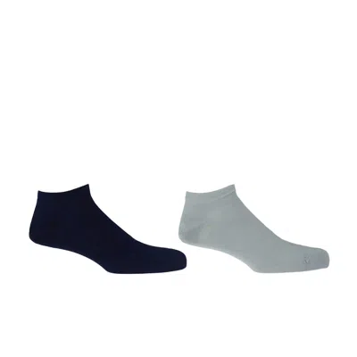Peper Harow - Made In England Classic Men's Trainer Socks Bundle - Royal Navy & Cloud In Blue