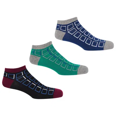 Peper Harow - Made In England Cube Men Trainer Socks – Bundle In Multi