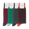 Peper Harow - Made In England Dash Men's Socks Bundle - Maroon, Brown, Charcoal, Green In Black/brown/eed/green