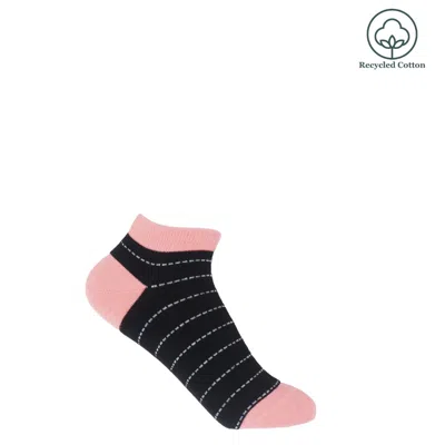Peper Harow - Made In England Dash Women's Trainer Socks – Black