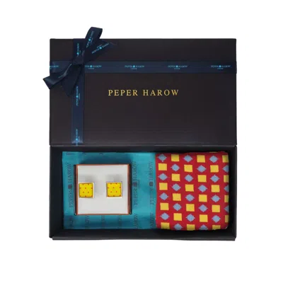 Peper Harow - Made In England Diamonds Men's Cufflink Gift Box In Multi