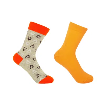 Peper Harow - Made In England Elements Grey & Classic Yellow Women's Socks Bundle In Multi