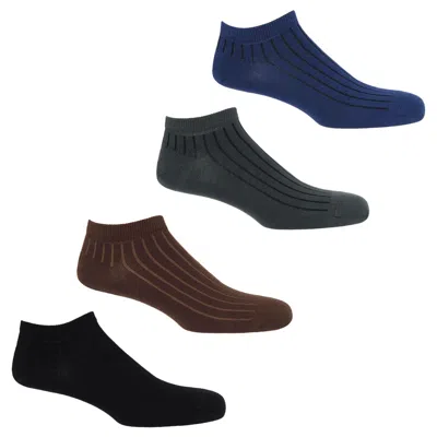 Peper Harow - Made In England Four Pack Essential Men's Trainer Socks – Neutral