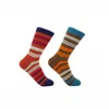Peper Harow - Made In England Ginger & Walnut Elizabeth Women's Socks Two Pack In Brown