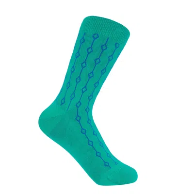 Peper Harow - Made In England Green Beads Women's Socks – Teal