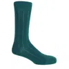 Peper Harow - Made In England Green Indulgent Cashmere Men's Socks - Teal In Green