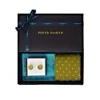 Peper Harow - Made In England Green Olive Men's Pin Polka Socks & Cufflink Gift Box In Polka