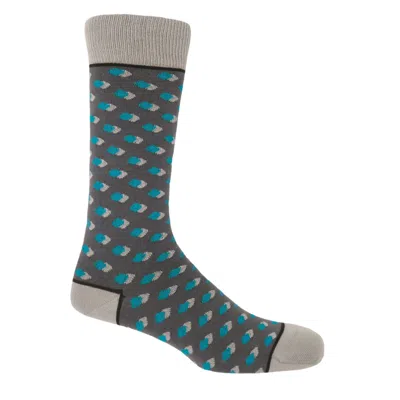Peper Harow - Made In England Grey Disruption Men's Socks