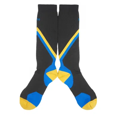 Peper Harow - Made In England Grey Men's Ski Socks - Charcoal In Gray