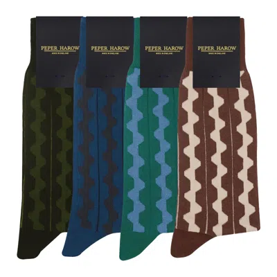 Peper Harow - Made In England Groove Men's Socks - Bundle: In Multi