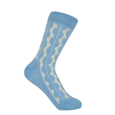 Peper Harow - Made In England Groove Women's Socks – Blue