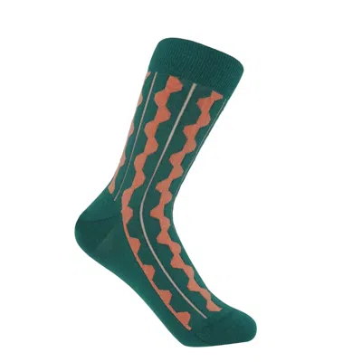 Peper Harow - Made In England Groove Women's Socks – Green