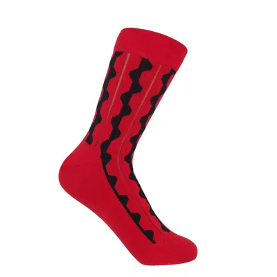 Peper Harow - Made In England Groove Women's Socks – Red