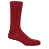 Peper Harow - Made In England Indulgent Cashmere Men's Socks - Red In Red