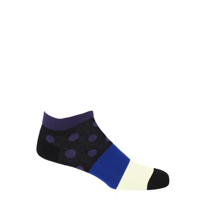 Peper Harow - Made In England Mayfair Men's Trainer Socks – Purple