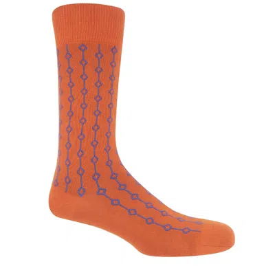 Peper Harow - Made In England Men's Beads Men's Socks – Orange