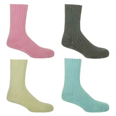 Peper Harow - Made In England Men's Bed Socks Bundle - Ribbed In Multi