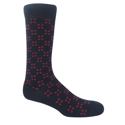 Peper Harow - Made In England Men's Blue Cambridge Men's Socks – Navy