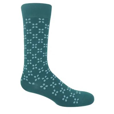 Peper Harow - Made In England Men's Green Cambridge Men's Socks – Teal