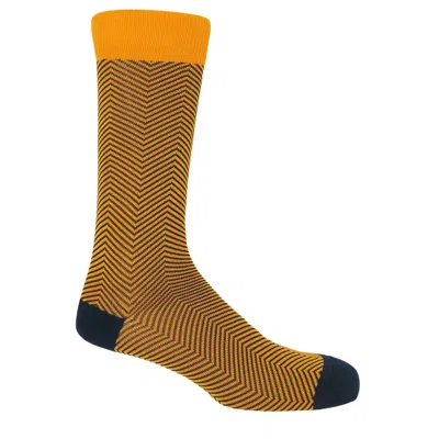 Peper Harow - Made In England Men's Lux Taylor Men's Socks – Yellow