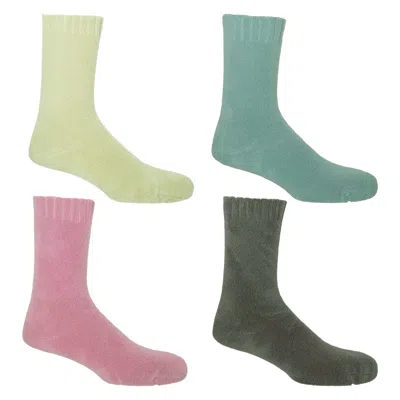 Peper Harow - Made In England Men's Men's Bed Socks Bundle - Ribbed Cuff In Blue/gray/pink/white