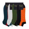Peper Harow - Made In England Men's Men's Organic Polka Trainer Socks Bundle