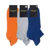Peper Harow - Made In England Men's Men's Organic Trainer Sport Socks Bundle – Orange, Grey, Blue In Blue/gray/orange