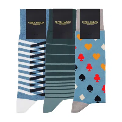 Peper Harow - Made In England Men's Men's Socks Bundle - Blue