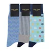 Peper Harow - Made In England Men's Men's Socks Bundle - Light Blue In Blue