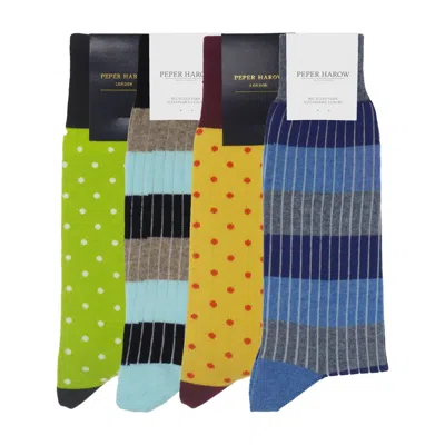 Peper Harow - Made In England Men's Men's Socks Bundle – Vibrant In Multi