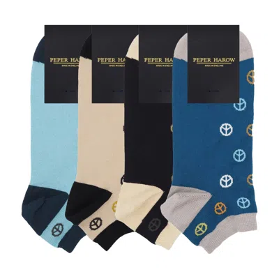 Peper Harow - Made In England Men's Men's Trainer Socks Bundle – Peace In Blue