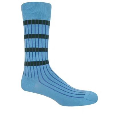 Peper Harow - Made In England Men's Old School Men's Socks – Blue