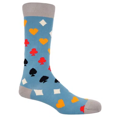 Peper Harow - Made In England Men's Royal Flush Men's Socks – Blue