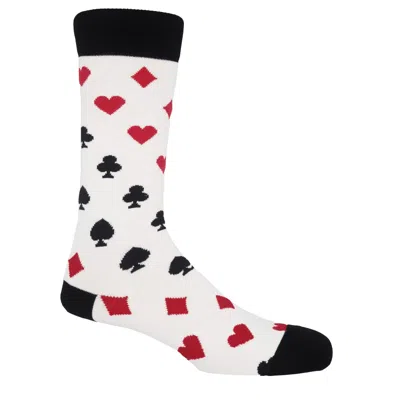 Peper Harow - Made In England Men's Royal Flush Men's Socks – White