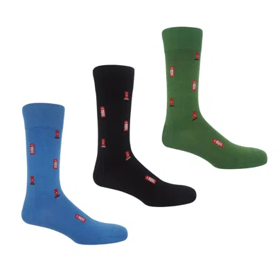 Peper Harow - Made In England Men's Socks Bundle – Post Box In Multi