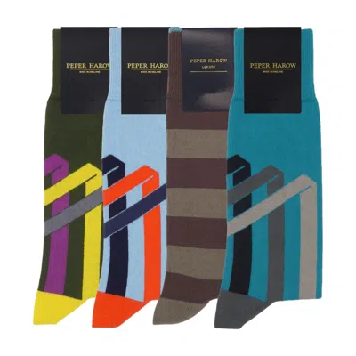 Peper Harow - Made In England Men's Socks Bundle – Ribbon In Multi