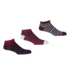 Peper Harow - Made In England Men's Trainer Socks Bundle - Lux, Retro & Multistripe