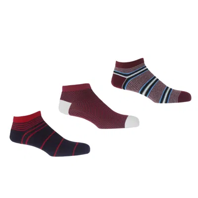 Peper Harow - Made In England Men's Trainer Socks Bundle - Lux, Retro & Multistripe