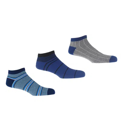 Peper Harow - Made In England Men's Trainer Socks Bundle - Multistripe, Retro & Dash
