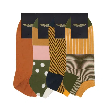 Peper Harow - Made In England Men's Trainer Socks Bundle – Sunburst