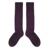 Peper Harow - Made In England Men's Wool Boot Socks - Purple In Purple