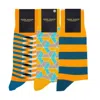 Peper Harow - Made In England Men's Yellow / Orange Men's Organic Socks Bundle – Yellow