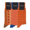 Peper Harow - Made In England Men's Yellow / Orange Men's Socks Bundle - Orange In Yellow/orange