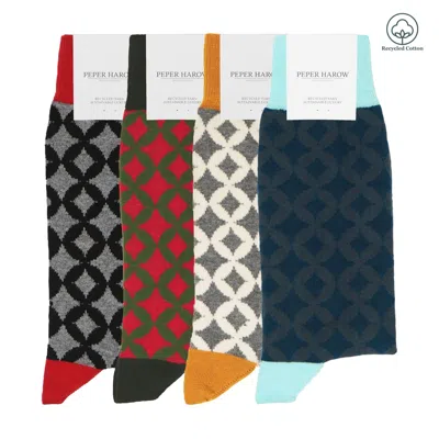 Peper Harow - Made In England Mosaic Recycled Men's Socks – Bundle
