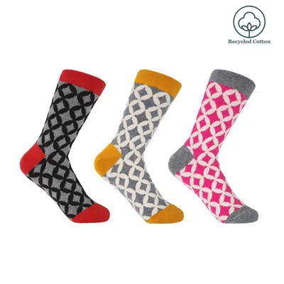 Peper Harow - Made In England Mosaic Recycled Women's Socks – Bundle